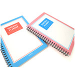 Wirebound undated schedule planner