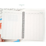Yearly plan - Wirebound undated schedule planner