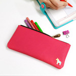 Pony handmade flat pencil case A