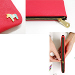 Detail of Pony handmade flat pencil case A
