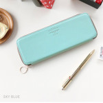 Sky blue - Un jour de reve zip around pen case Sky blue - Un jour de reve zip around pen case