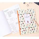 Scandinavia pattern lined notebook large