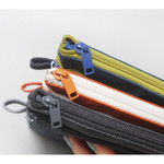 Detail of Double pocket mesh zipper pouch large