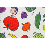 Detail of Aurore frutas zip around long wallet