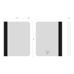 Size of Natural and Pure gray plain notebook