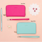 Hot pink, Aqua mint