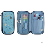 Blue - Willow story pattern zip around pencil case