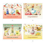 Classic story pop up box message card