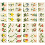 Pack of 96 stickers - Nacoo Flower Mini Label Sticker Pack