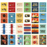 Composition of Nacoo Vintage small label sticker set