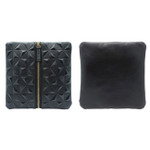 Detail of Embossing geometric pattern pouch bag