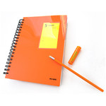 Orange - Index wirebound my lined notebook