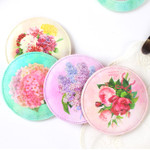 Flower Design - Wanna This Ma petite fille flower round handy mirror