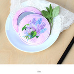 Lilac - Wanna This Ma petite fille flower round handy mirror