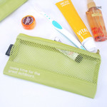 Lime - Life is beautiful travel slim mesh pouch