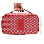 Size of Pattern travel pouch bag for underwear and bra 