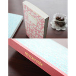 Detail of Promenade flower pattern plain notebook