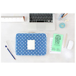Dot - The Basic cotton denim laptop pouch case 13 inch