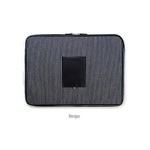 Stripe - The Basic cotton denim laptop pouch case 13 inch