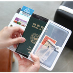 World map pattern RFID blocking passport