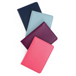 Classy plain RFID blocking mini passport case