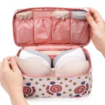 Pattern travel pouch bag for underwear and bra