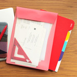 Coral pink - Bird A5 color file folder pouch