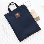 Navy - Basic zip around file pouch bag A4 ver.2