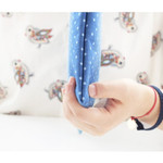 Side of Basic pattern large zipper pouch ver.2