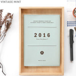 Vintage mint - 2016 Iconic large monthly dated planner