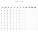 Yearly plan - 2016 Iconic large monthly dated planner