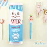 Sky blue - Milk zipper pencil case