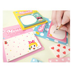 Cute girl sticky memo notes