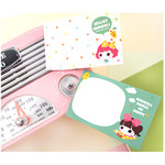 Cute girl sticky memo notes