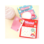 Cute girl sticky memo notes