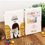 Moon illustration postcard set