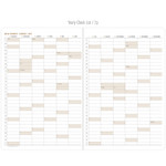 Yearly check list - 2016 Simple dated medium planner