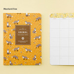 Mustard fox - Animal undated small monthly journal Mustard fox - Animal undated small monthly journal