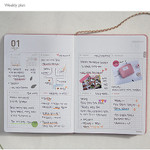 Weekly plan - 2016 wish blossom mind dated medium diary