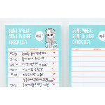Detail of Some where some in here cartoon checklist memo