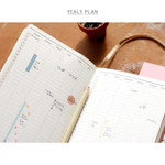 Yearly plan - 2016 Mellow illustration dated diary