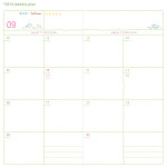 Weekly plan