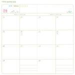 Weekly plan