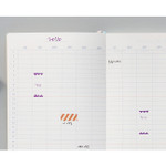 Yearly plan - 2016 Bonne promenade pattern undated planner 