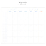Monthly plan - 2016 Bonne promenade pattern undated planner 