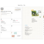 Weekly plan - 2016 Linen fabric cover dated planner