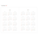 Calendar - 2016 Object dated weekly diary