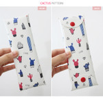 Cactus - Cactus flower pattern folding pencil case