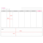Desk memo note weekly planner