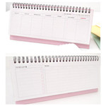 London wirebound undated weekly desk planner